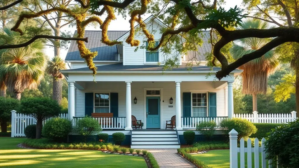 classic Southern-style house in Columbia South Carolina, safe and secure, homeowners insurance coverage