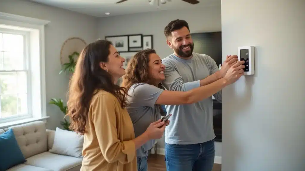 Columbia SC family installing smart home security system to lower insurance premiums