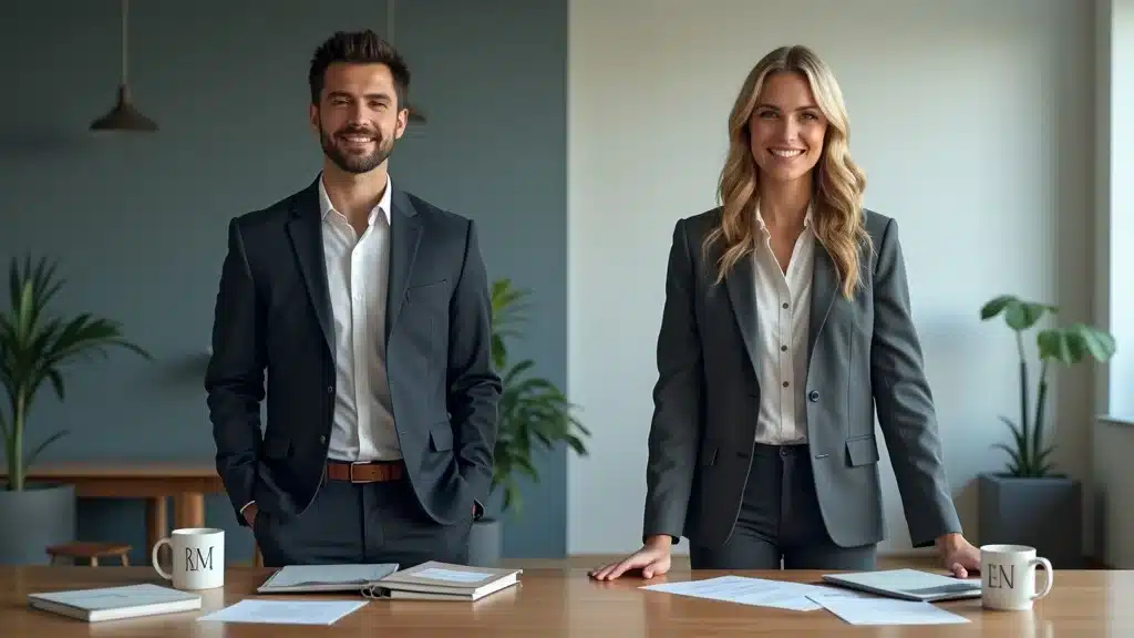 Insurance agents representing local Main St and national agencies in Columbia SC, halved office decor, approachable and professional