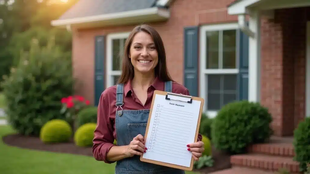 Columbia SC homeowner celebrates claiming their home insurance discount after home improvement project