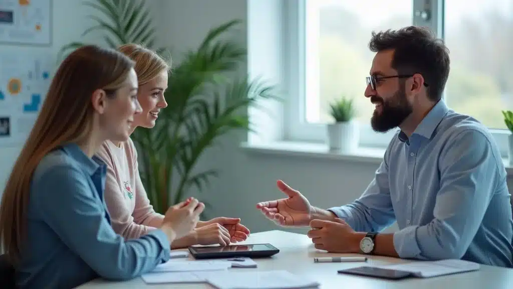 Insurance agent giving expert advice to Columbia SC homeowners