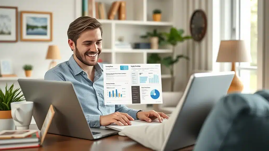 Reviewing car insurance quotes for Lexington SC on laptop, comparing compliance with state minimums and company reputation