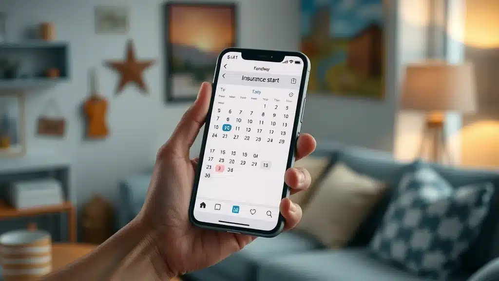 Columbia SC car insurance switch - calendar on smartphone to avoid lapse in coverage