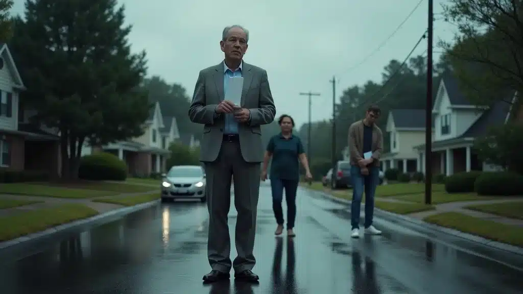 Sobering Lexington SC suburban neighborhood concerned homeowners after rainstorm flood zone home insurance