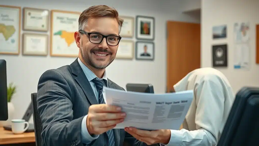 Insurance agent assisting a Lexington driver with high-risk car insurance options in Lexington South Carolina